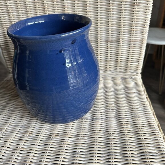 VINTAGE 1940S-50S MCM HYALYN USA 942 POTTERY UTENSIL CROCK, POT OR VASE 7" TALL - Picture 3 of 7